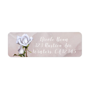 Romantic Soft White Roses Elegant Floral Wedding