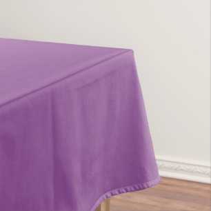 Romantic solid lila spring decor tablecloth