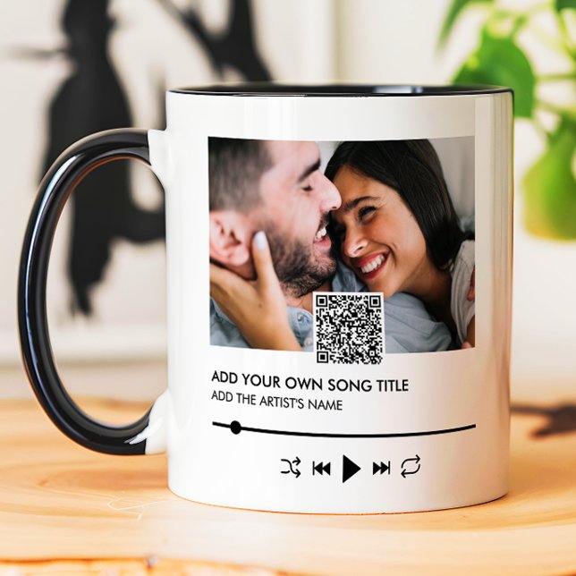 Romantic Song Title & Artist Music Player Mug (Creator Uploaded)