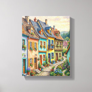 Romantic Spirit of a Sun-Drenched European Canvas Print