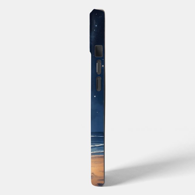 Romantic Starry Night Couple iPhone 15 Case (Back / Left)