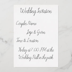 Romantic Starry Night Couples Wedding Invitation C