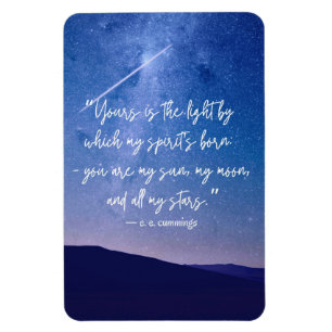 Romantic Stars Cummings Quote Magnet
