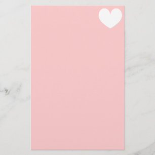 Romantic stationery writing paper heart monogram