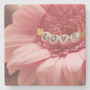 Romantic Sunflower Stone Coaster