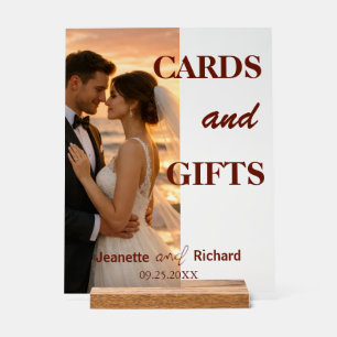 Romantic Sunset Beach Wedding Vows  Acrylic Sign