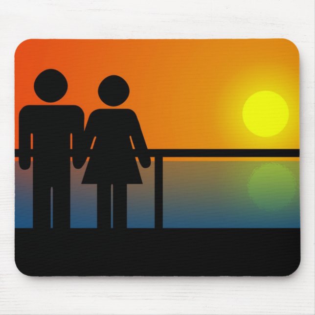 Romantic Sunset  Mousepad (Front)