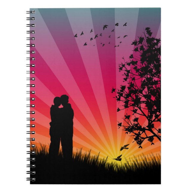 Romantic Sunset Notebook (Front)