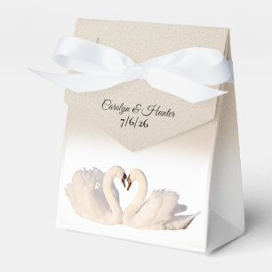 Romantic Swans Favor Box