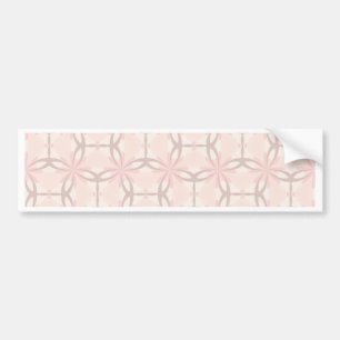 Romantic Tracery in Pink Bumper Sticker