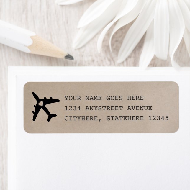 Romantic Travel Theme Typewriter Font Address (Insitu)