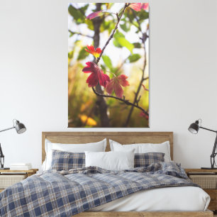 Romantic Trees & Flowers – Botanical Fantasy Boho Canvas Print