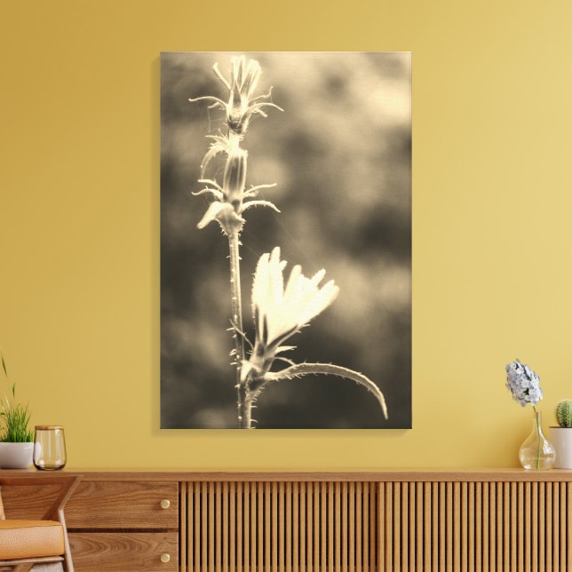 Romantic Trees & Flowers – Botanical Fantasy Boho  Canvas Print (Insitu(LivingRoom))