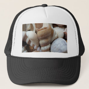 Romantic Tropical Exotic Sea Shells Beach Love Trucker Hat