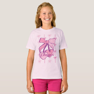 Romantic Two-Hearts T-Shirt for Girls