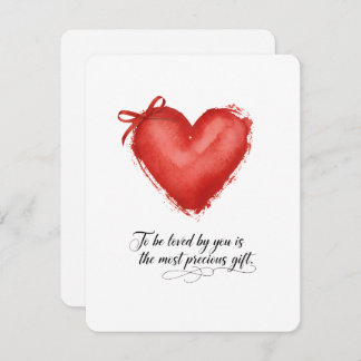 Romantic Valentine Card for Husband or Wife Love