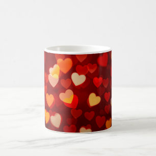 Romantic Valentine Heart Pattern Coffee Mug