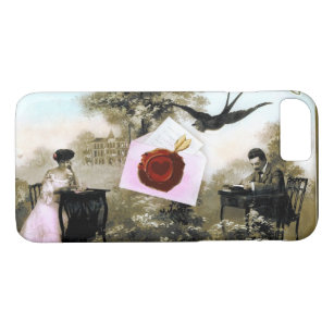 ROMANTIC VALENTINE LETTER ,RED WAX SEAL iPhone 8/7 CASE