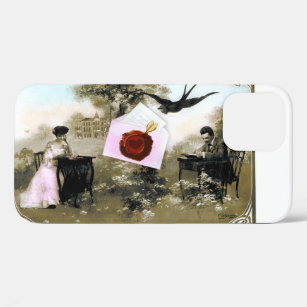 ROMANTIC VALENTINE LETTER ,RED WAX SEAL iPhone 12 CASE