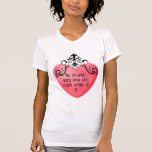 Romantic Valentine Pink Heart T-Shirt
