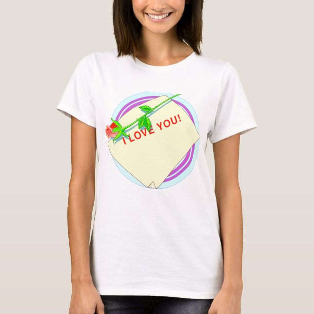 Romantic Valentine’s Day Quote  T-Shirt (Front)