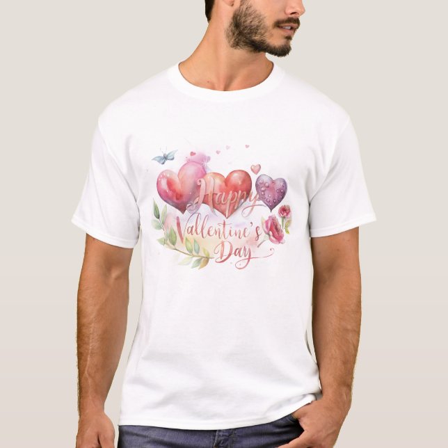 Romantic Valentine’s Day Quote  T-Shirt (Front)