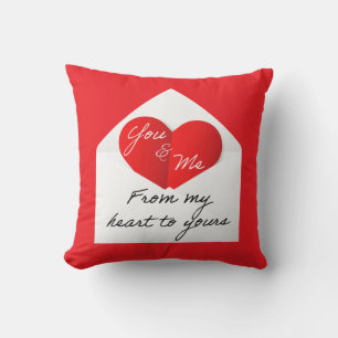 Romantic Valentine’s Day Throw Pillow
