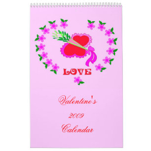 Romantic Valentine's 2009 Calendar