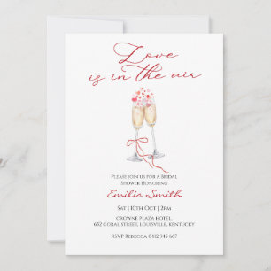 Romantic valentine's bridal shower   invitation