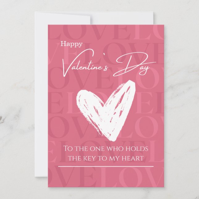Romantic Valentine's Day Card Idea | Deep Love Quo (Front)