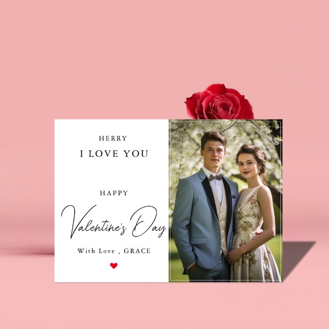 Romantic Valentine's Day Photo Card For Husband (Creator Uploaded)