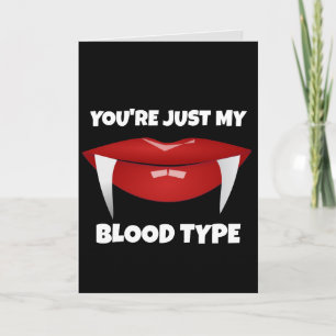 ROMANTIC VAMPIRESS FUNNY GREETING CARD