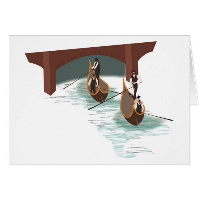 Romantic Venice Gondolas (Front Horizontal)