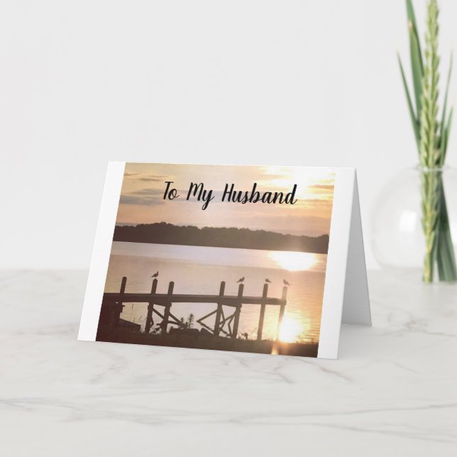 "ROMANTIC" & "VERY LOVING" HUSBAND'S BIRTHDAY CARD (Front)
