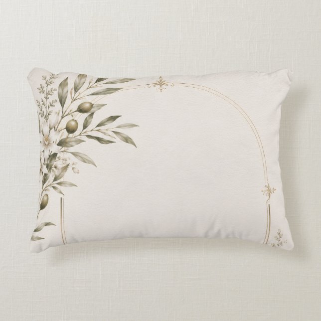 Romantic Vineyard Wedding Stationery  Accent Pillow (Front)