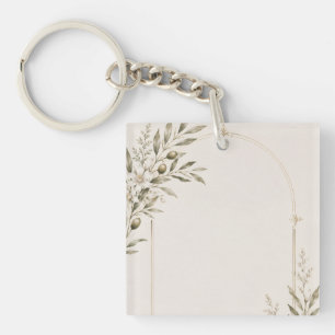 Romantic Vineyard Wedding Stationery  Keychain