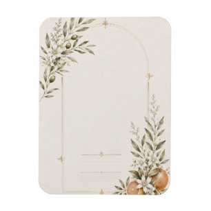 Romantic Vineyard Wedding Stationery Magnet