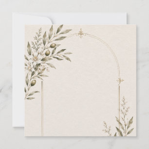 Romantic Vineyard Wedding Stationery Thank You Card