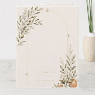 Romantic Vineyard Wedding Stationery Thank You Card
