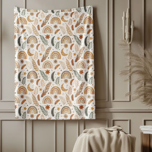 Romantic Vintage Floral Cozy Shabby Chic Charm Fleece Blanket