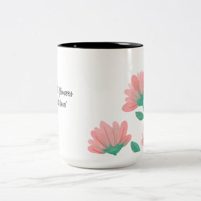 Romantic Vintage Flower Mug (Center)