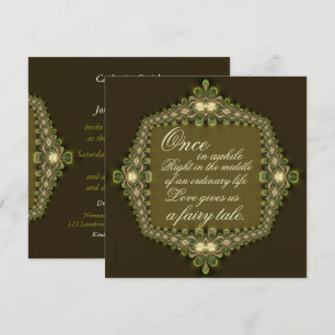 Romantic Vintage Lace Fairytale Wedding Invitation