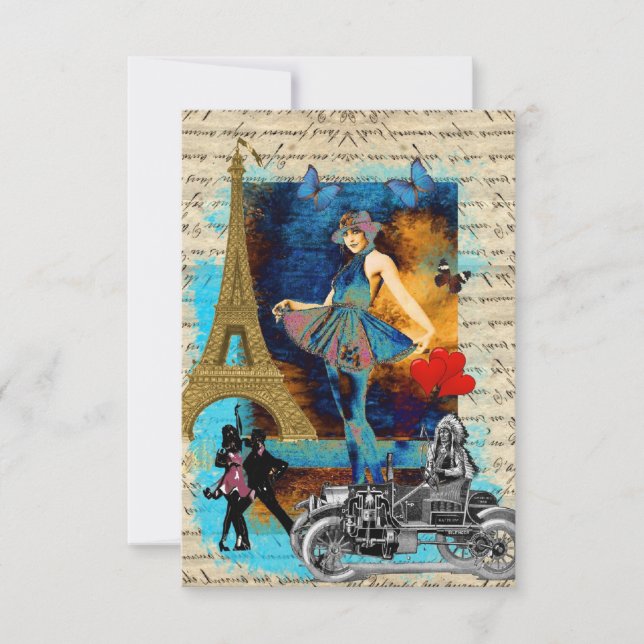 Romantic vintage Paris collage (Front)