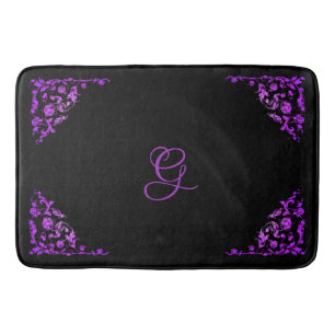 Romantic, Vintage Personalized Bath Mat