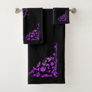 Romantic, Vintage Personalized Bath Towel Set