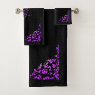 Romantic, Vintage Personalized Bath Towel Set