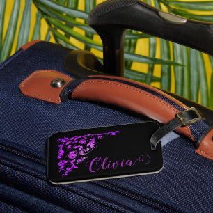 Romantic, Vintage Personalized Luggage Tag