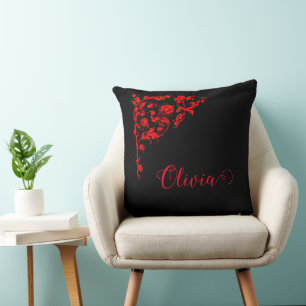 Romantic, Vintage Personalized Throw Pillow