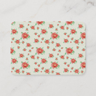 Romantic Vintage Red Roses Garden  Place Card