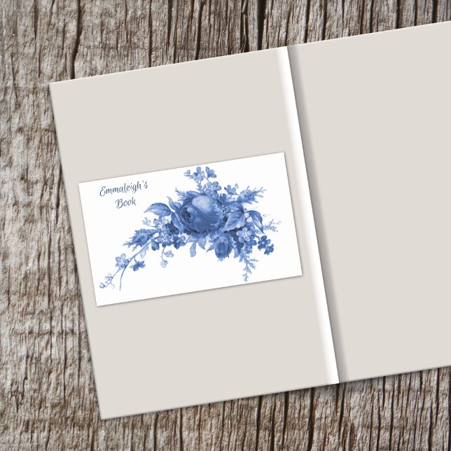 Romantic Vintage Rose In Blue Sticker (Creator Uploaded)